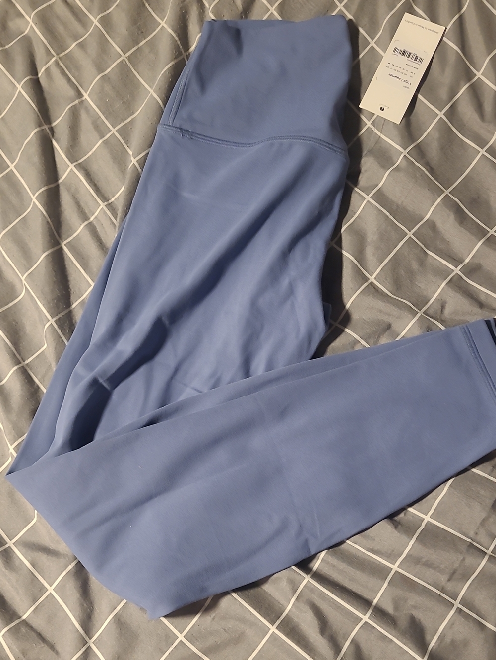 High-Rise Performance Leggings in Periwinkle Blue